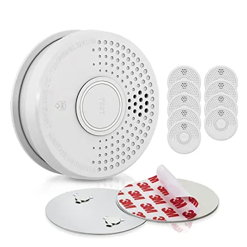 SHD by OneConcept 10er-Set Mini-Rauchmelder - Rauchmelder für Küche, Büro und Wohnwagen mit 85dB-Alarm und einfacher Montage dank Magnethalterung. Zuverlässiger Schutz für bis zu 30 m².