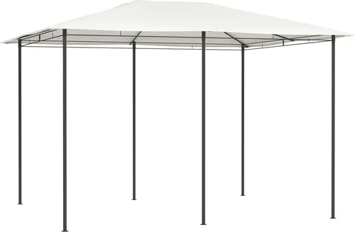 The Living Store Pavillon 3x4x2,6 m Creme – Robustes Gartenzelt für jede Feier