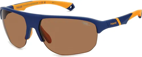 Polaroid PLD 7059/S MATTE BLUE/BROWN Sonnenbrille - Stylische Herren Sonnenbrille in Matte Blue/Brown, aus robustem Polycarbonat für optimalen UV-Schutz und perfekten Tragekomfort.