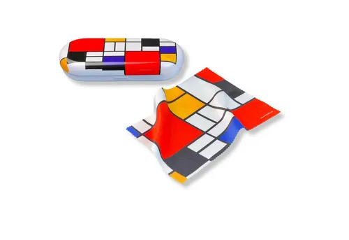 MediMuc Brillenetui Flaches Brillenetui mit passendem Reinigungstuch, Schützt Brillen vor Kratzern und Beschädigungen.