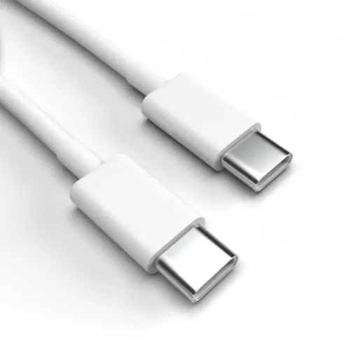 Justcom USB-C Ladekabel für Motorola Moto G14 Weiß 1 m Handy Schnellladekabel Datenkabel