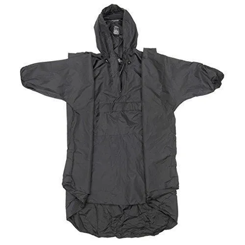 Snugpak verbesserter Patrouillenponcho WGTE 100 % wasserdicht, Schwarz