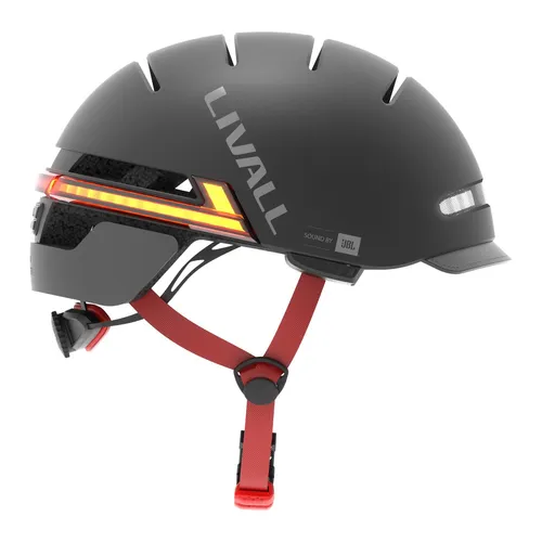 Livall BH51M Neo NSO Helm mit JBL Sound und BR 80 Fernbedienung Schwarz L (57-61 cm)