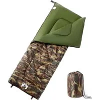 vidaXL Schlafsack für Erwachsene - 3 Jahreszeiten Camping Schlafsack - Schlafsäcke für Erwachsene, langlebig und wasserfest, ideal für Camping, Wandern und Reisen. Mit doppelseitigem Reißverschluss für bessere Luftzirkulation und Platzsparend im Transportbeutel.