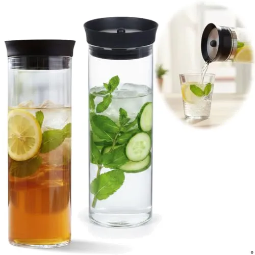 LS-LebenStil Glas Wasserflasche 1L von LS-LebenStil
