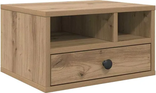 vidaXL Druckerständer Artisan-Eiche – Modern & Funktional - Stylischer Druckerständer aus Holzwerkstoff mit viel Stauraum und herausziehbarer Schublade. Ideal für einen organisierten Arbeitsplatz und einfache Pflege – perfekt für jedes moderne Büro.