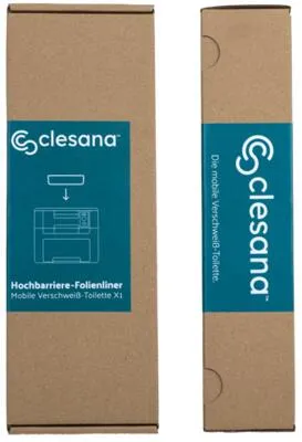 Clesana Hochbarriere-Folienliner für X1 Toilette von Clesana