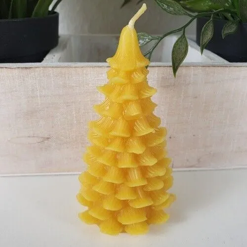 Bienenwachskerze Tannenbaum Kerze 9,5 cm