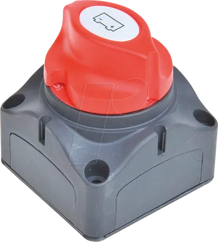KFZ 019052 - Batterie-Trennschalter 275 A - Stecker/Adapter zur Trennung der Batterie vom Bordnetz, ideal für Wohnmobile und Boote. Verhindert ungewollten Stromverbrauch und schützt die Starterbatterie.