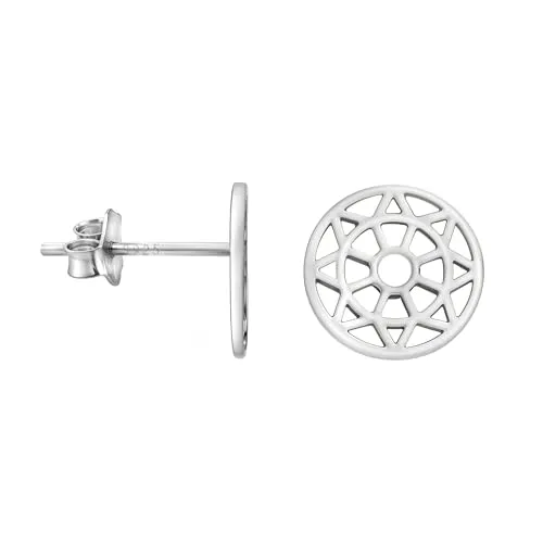 SOFIA MILANI - Damen Ohrringe 925 Silber - Kreis Ornamenten Ohrstecker - E1921