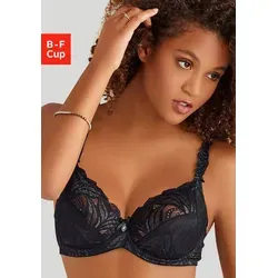 Nuance by Lascana Bügel-BH aus floraler Spitze mit verzierten Trägern, Dessous schwarz 85