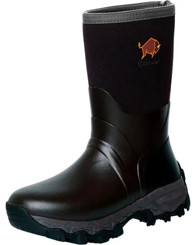 Gateway1 Damen Kurz-Gummistiefel Woodwalker schwarz Größe 11 - Stoßdämpfende Kurz-Gummistiefel aus Naturkautschuk mit Neoprenfutter für optimalen Tragekomfort. Ideal für Jagd und Outdoor-Aktivitäten.