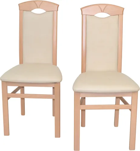 HOFMANN LIVING AND MORE 4-Fußstuhl Set (2 Stühle) in beige von Hofmann Living And More