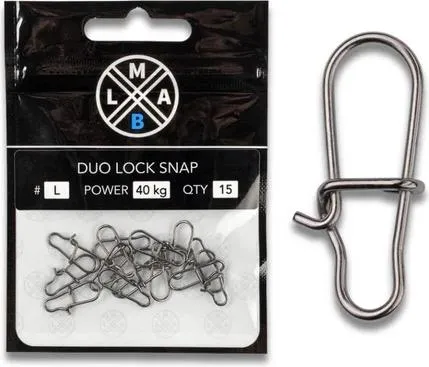 LMAB Duo Lock Snap, Karabiner, silber, 40kg, 137399