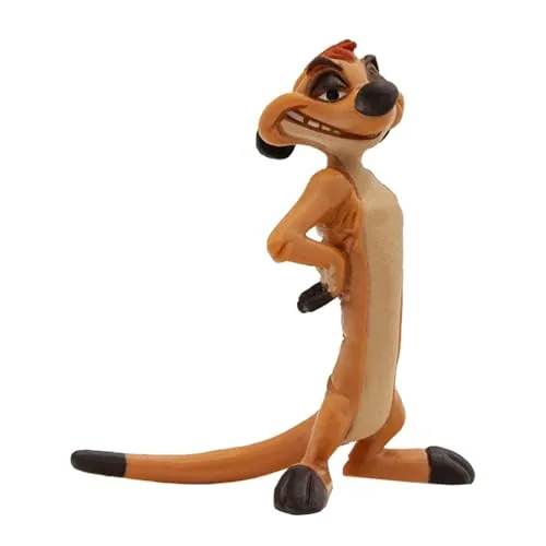 Bullyland 12534 - Spielfigur Erdmännchen Timon aus Walt Disney Der König der Löwen, ca. 6,3 cm, detailgetreu, ideal als kleines Geschenk für Kinder ab 3 Jahren, Braun