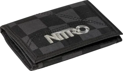 Nitro Snowboards 2018 Münzbörse, 14 cm, Schwarz (Checker) von Nitro
