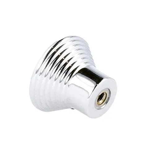 Möbelknopf Möbelgriff Schubladenknopf Knopf Chrom glänzend ø 30mm Gesamthöhe 24mm
