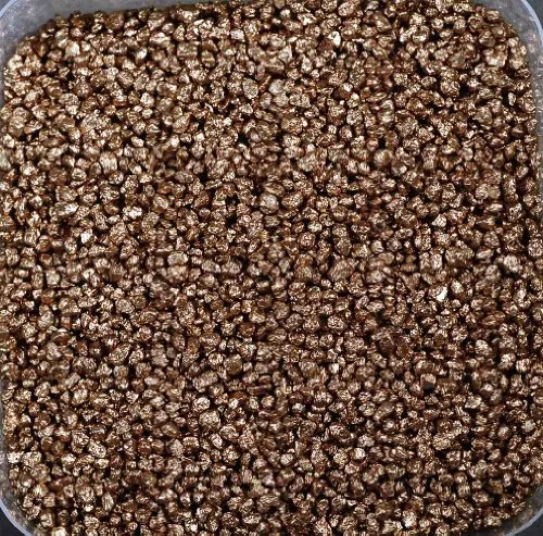 Aquarienkies, Rundkies 5kg, 2-3mm, Kupfer metallic