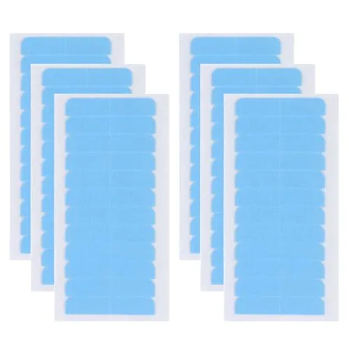 Stück Hair Klebeband, Ersatztapes Klebestreifen, Ersatz Tapes für Tape In Hair Extensions Echthaar, Perückenband Doppelseitige Klebebänder (Blau) 72