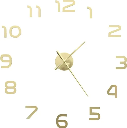 vidaXL 3D Wanduhr XXL - Modernes Design mit 3D-Effekt - Wanduhren in XXL für Ihr Zuhause. Die glänzende Optik und der 3D-Effekt machen diese Uhr zum Mittelpunkt Ihrer Einrichtung. Einfache Montage und individuell anpassbare Größe.