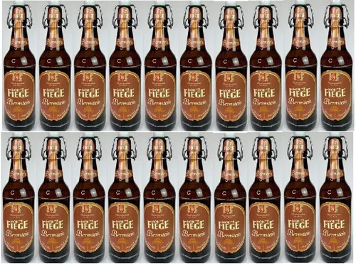Bügelflaschen Moritz Fiege Bernstein Bier 0,5L - Deutsches Bernsteinbier mit 4,8% Alkoholgehalt, in praktischen Mehrwegflaschen für umweltbewussten Genuss.