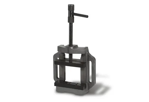 EBERTH Maschinenschraubstock 125mm - Schraubstock für Bohrmaschinen und Werkbänke, ideal für präzise Bohr- und Fräsarbeiten mit 125 mm Backenbreite und 100 mm Spannweite.