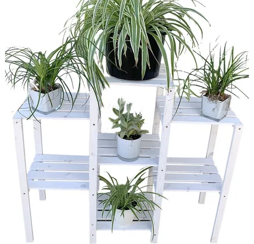 Melko Blumenständer in weiß von Melko