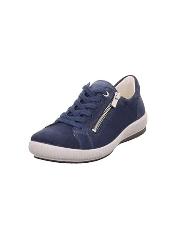 Legero Damen Tanaro Sneaker, Indacox Blau 8600, 42 EU - Damen-Sneaker mit herausnehmbarer Leder-Einlegesohle, strapazierfähigem Textilfutter und Komfortweite 