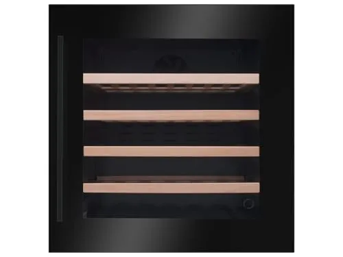 Amica WK 341 210 S Weinkühler - Weinkühlschrank mit Kompressor, integriert für 40 Flaschen. Ideal für optimale Lagerung bei 5-20 °C und stilvolles Design in Schwarz.