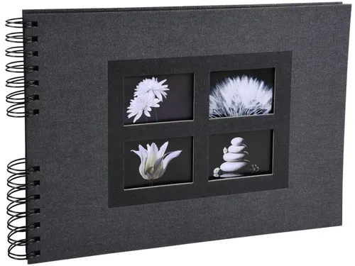 EXACOMPTA Foto-Spiralalbum Passion, 320 x 220 mm, schwarz