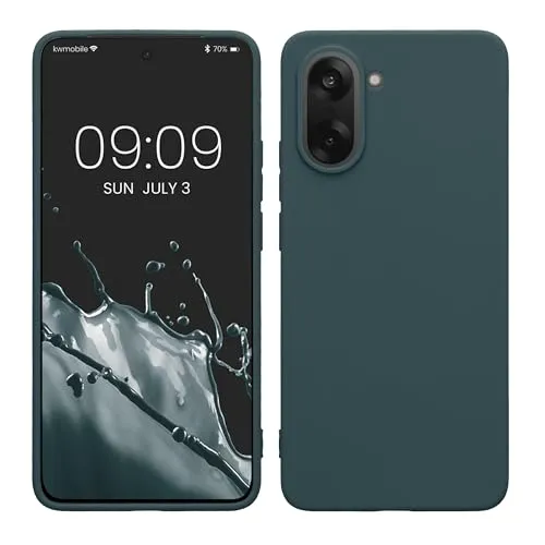 kwmobile Handyhülle für OnePlus Nord CE5 Hülle - TPU Case - Kabelloses Laden - Schutzhülle Cover in Dunkler Schiefer