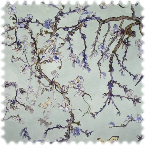 Samt Velours Möbelstoff Japan Blaugrau / Lila mit Fleckschutz - Hochwertiger Samt Polsterstoff in einzigartigem Design, strapazierfähig mit 70.000 Scheuertouren und schmutzabweisendem Fleckschutz – ideal für stilvolle Möbel.