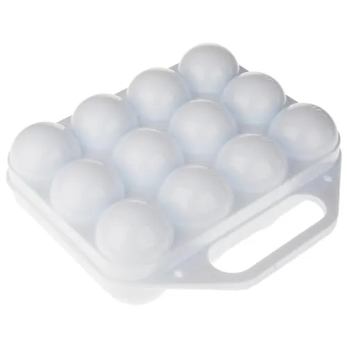 Sanixa PF1158501_x2 Eierbox für 12 Eier 2er Set Kunststoff BPA frei Eier-Transportbox stapelbare Eieraufbewahrung Aufbewahrungsbox Eierbehälter für Kühlschrank