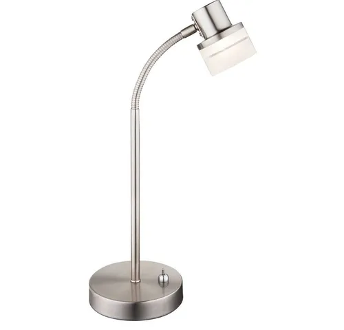 GLOBO LIGHTING LED Tischleuchte mit flexiblem Arm - Praktische Tischleuchte mit fest verbautem LED-Leuchtmittel und warmweißem Licht. Flexibel verstellbar für optimale Ausleuchtung, ideal für jeden Tisch.