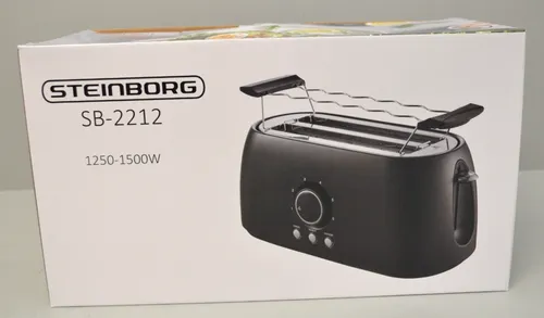 STEINBORG Toaster SB-2212 in schwarz von STEINBORG