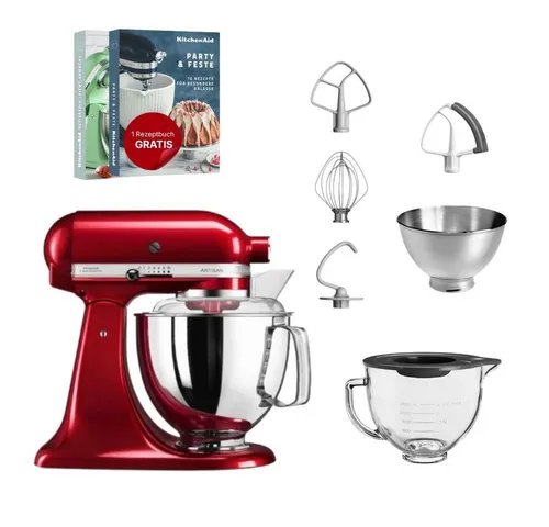KitchenAid 4,8 L 5KSM175 Artisan Küchenmaschine in rot von KitchenAid
