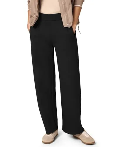 Street One Wide Leg Hose Black in Größe 38 in schwarz von Street One