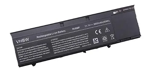 vhbw Akku kompatibel mit Dell Latitude XT3 Notebook (3600 mAh, 11,1 V, Li-Ion) - Ersatz für 1H52F, 1NP0F, 37HGH, 9G8JN, H6T9R, KJ321, RV8MP