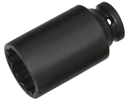 IMPACT-Steckschlüsseleinsatz 30 mm, 1/2 Zoll - Hochwertiger 12-kant Steckschlüsseleinsatz für Antriebswellen, ideal für professionelle Anwendungen und besonders langlebig.