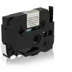 Brother TZEFX231 P-Touch Farbband schwarz auf weiss Laminat 12mm x 8m Kompatibel