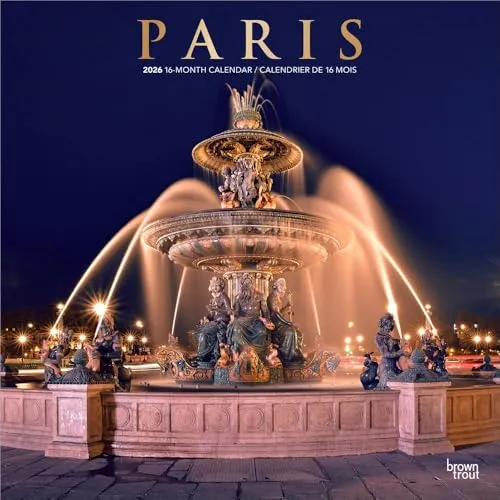 Paris 2026 – 16-Monatskalender: Original BrownTrout-Kalender [Mehrsprachig] [Kalender] (Wall-Kalender)