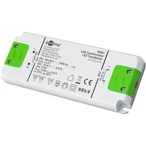 Goobay LED-Trafo 65581, für innen, bis 12 Watt / 0,5 A, 230 V auf 24 V