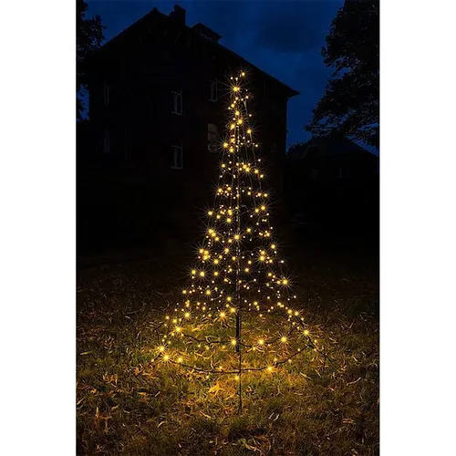 Star-Max Galaxy LED-Tannenbaum 200 cm - Wetterfester Weihnachtsbaum mit energieeffizienter LED-Beleuchtung, inklusive Timer und einfachem Aufstellmast