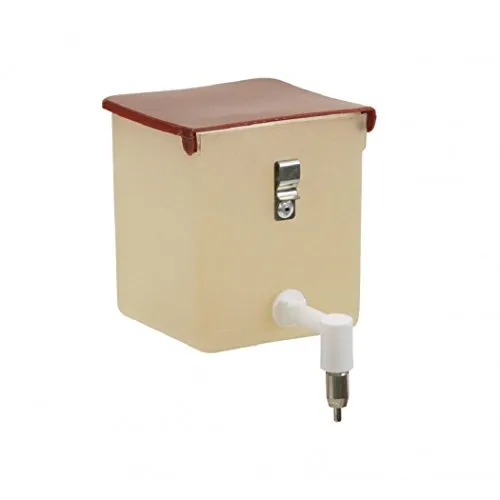 Kerbl Pet 74163 Euro Kaninchentränke 500 ml - Kunststoff, einfach nachfüllbar und mit sichtbarem Wasserstand für optimale Tierpflege