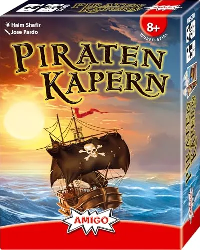 Amigo 02510 - Piraten Kapern, spannendes Gesellschaftsspiel für Mädchen und Jungen, ideal für die Grundschule, Spieldauer ca. 30 Min