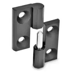 337-ZD-50-50-A-1-SW Scharniere, aushängbar, Zink-Druckguss