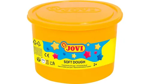JOVI Soft-Knetmasse, verschiedene Farben, Farbe: gelb
