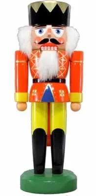 Rudolphs Schatzkiste Nussknacker König rot - Weihnachtliche Nussknackerfiguren, handgefertigt aus dem Erzgebirge – ein beeindruckendes Kunstwerk, das jede Nuss knackt und festliche Stimmung verbreitet.