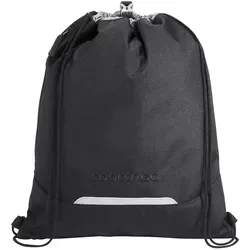 coocazoo Turnbeutel (2026) Black Coal 211716 - Praktischer Turnbeutel mit Kordelzug und Reißverschlussfach, ideal für die Schule. Reflektierende Streifen sorgen für Sichtbarkeit, lässt sich einfach am Schulrucksack befestigen.