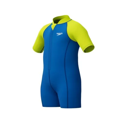 Speedo Jungen Schwimmen lernen Essential Neoprenanzug | Schwimmunterricht | Weiche Haptik | Neopren Turkish Sea 5YRS